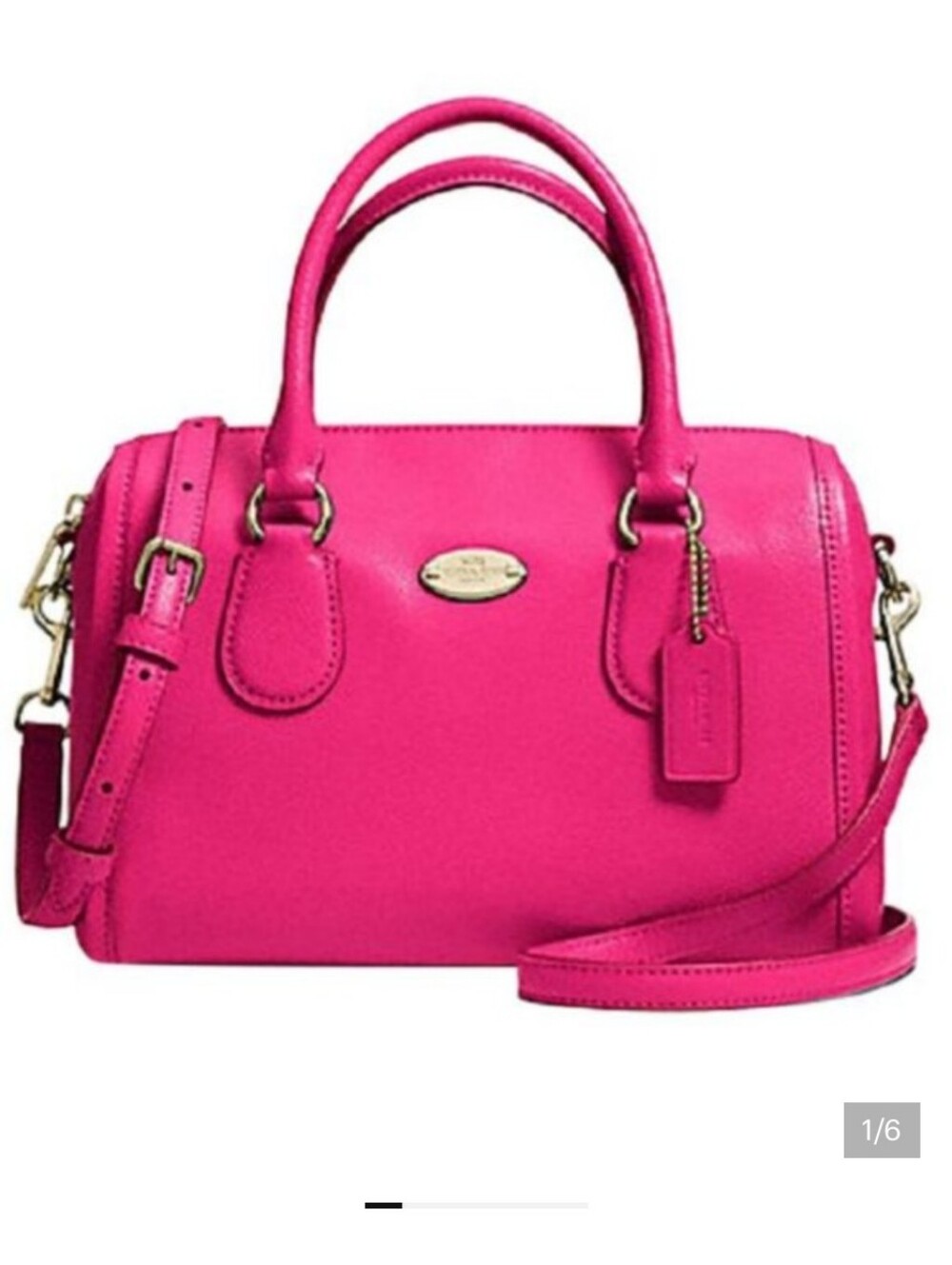 Coach Baby Bennett Mini Crossbody - Neon Pink